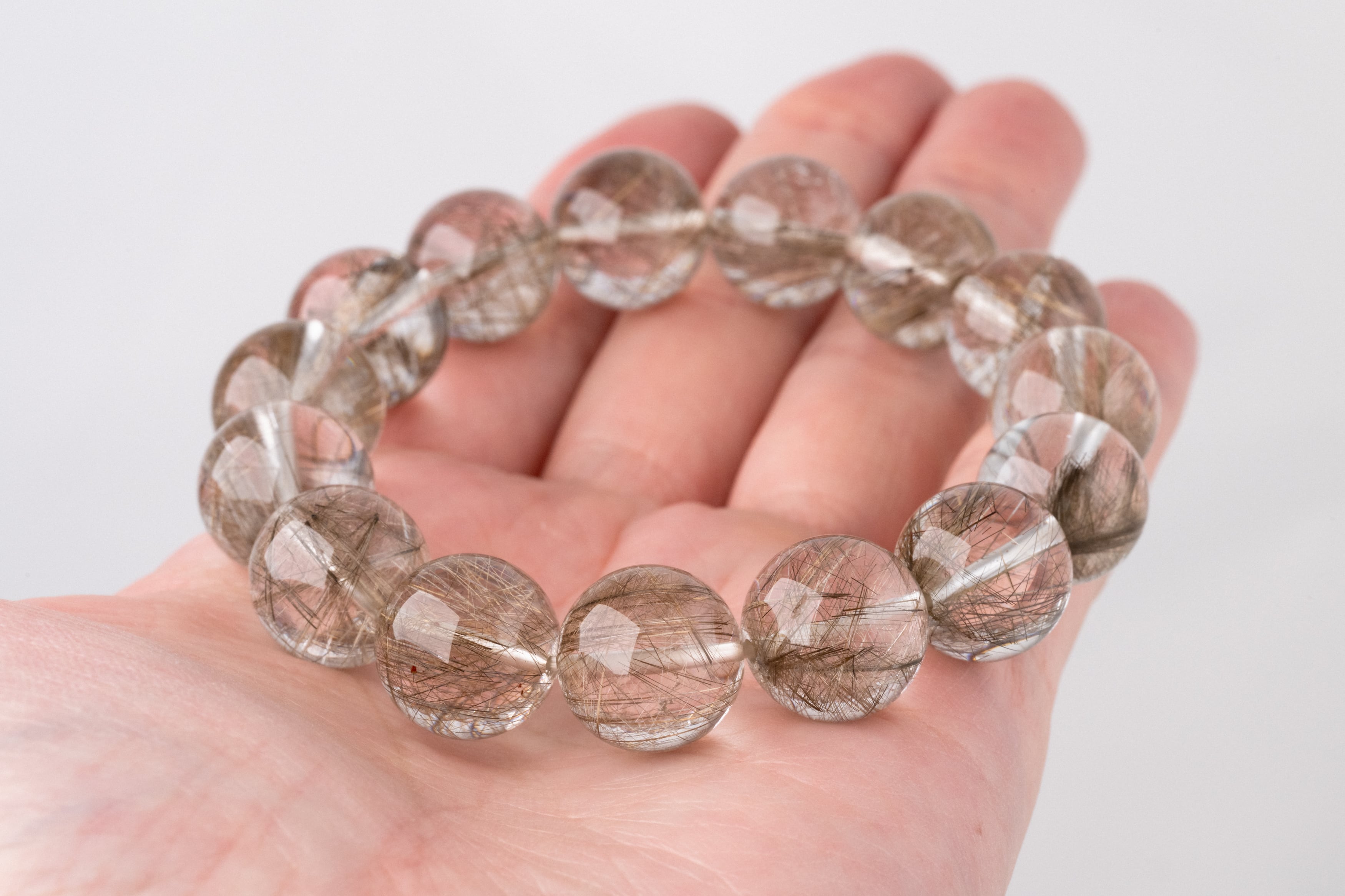 ◇一点物◇ シルバールチルクォーツ ブレスレット 14mm | 天然石専門店