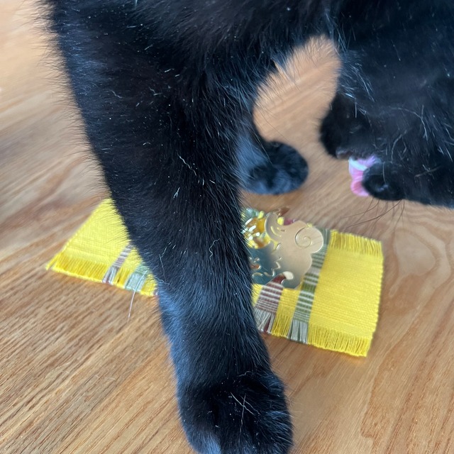 数量限定【首里織付】おしりトントンしてほシーサー 真鍮置物 ペア 沖縄