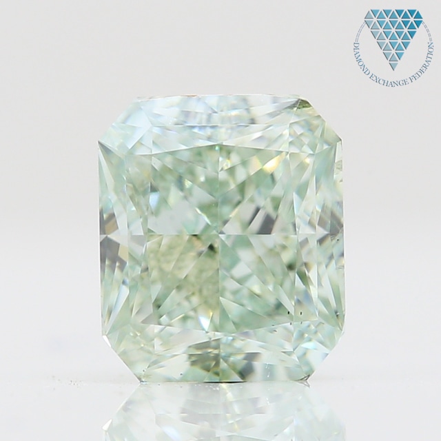 0.72 ct FANCY  GREEN SI2 RADIANT GIA 天然  ダイヤモンド ルース