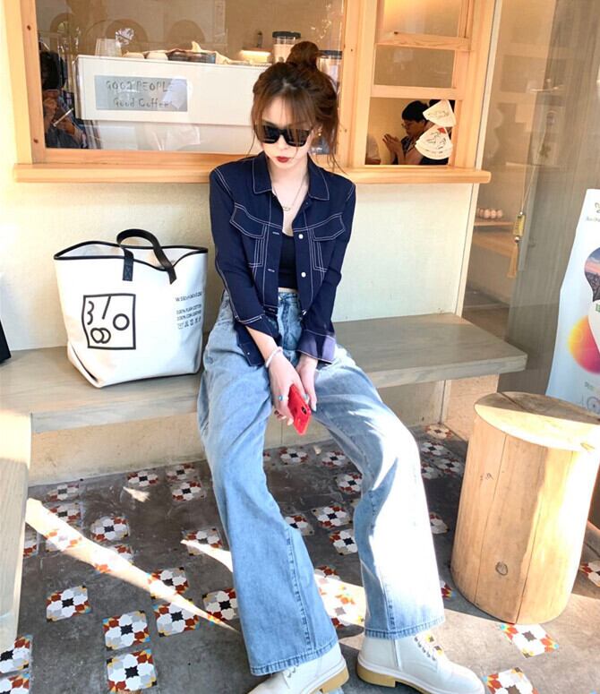 スタイルスプリングオータムショートジャケット カジュアルパンツ 春物 秋物 モンロー79373416637