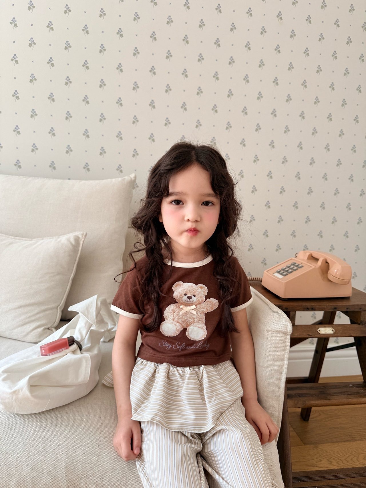 [COMMA] Teddy Color Block Tee (160/170) / [콤마] 테디배색티 (160/170)