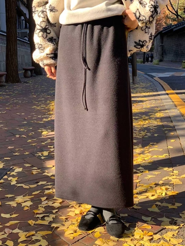 (予約) AREING / Maxi wool skirt 3color