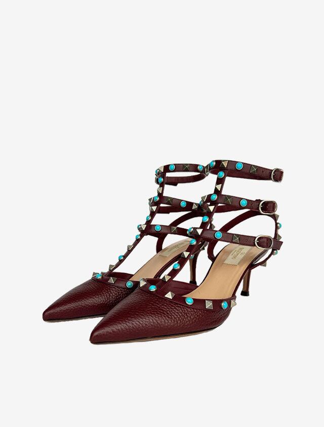 VALENTINO ロックスタッズ ターコイズ パンプス | Pay ID