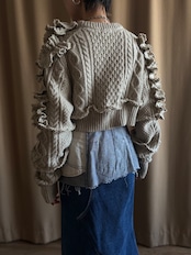 greige frill design remake knit-5148-1