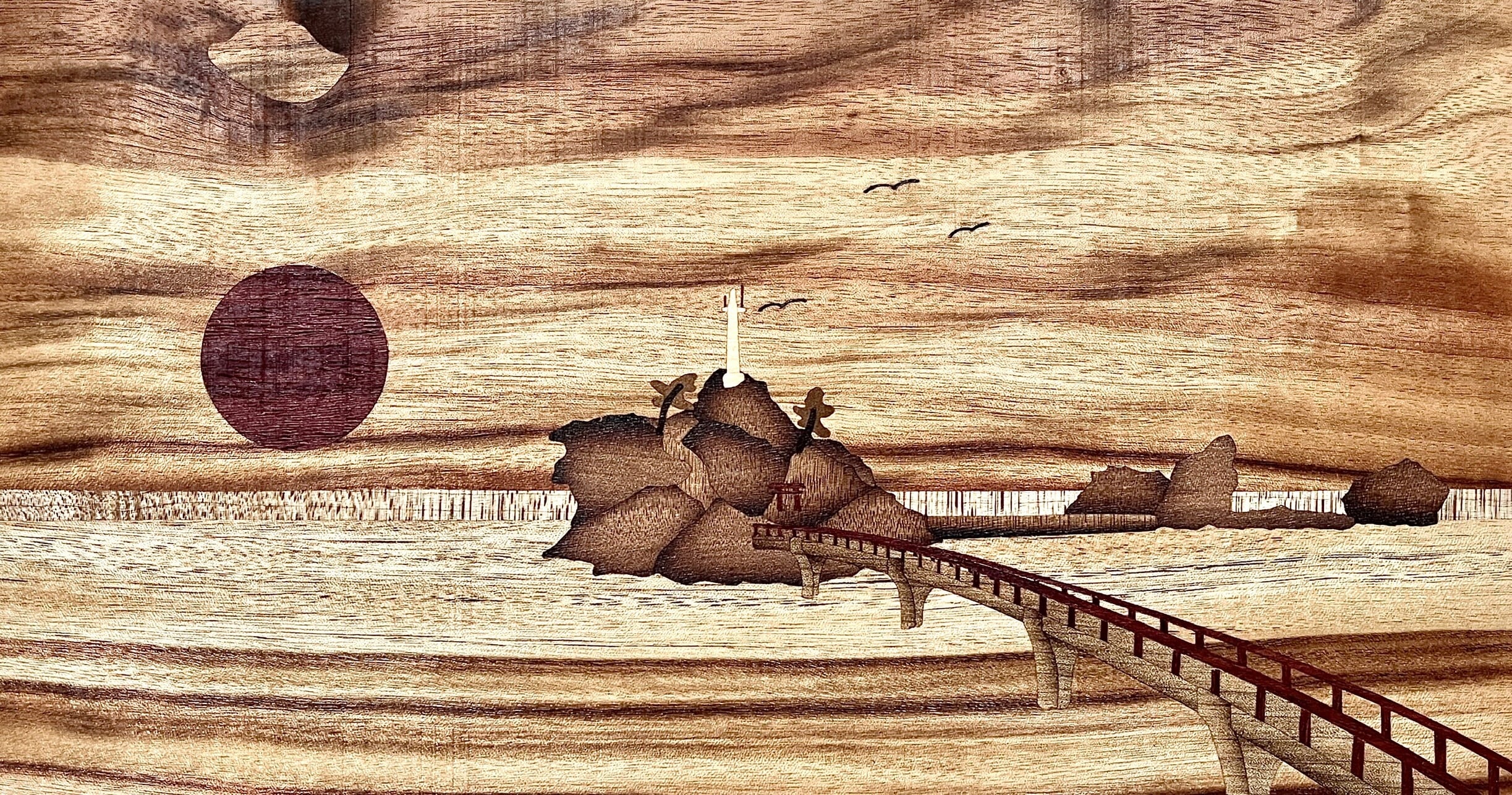 木象嵌絵画 小森谷徹