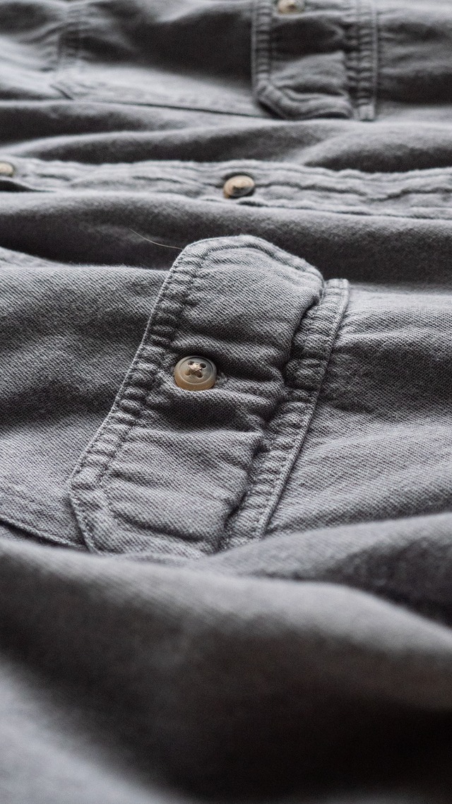 "Wrangler" used Fade grey denim shirt