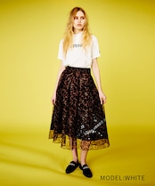 【直営限定ITEM】レースフロントボタンフェイクカラー (WHITE) CQ-48505H