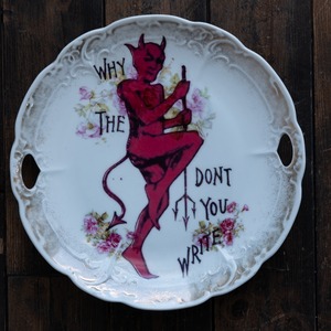 ヴィンテージ雑貨 アートプレート レッドデビル