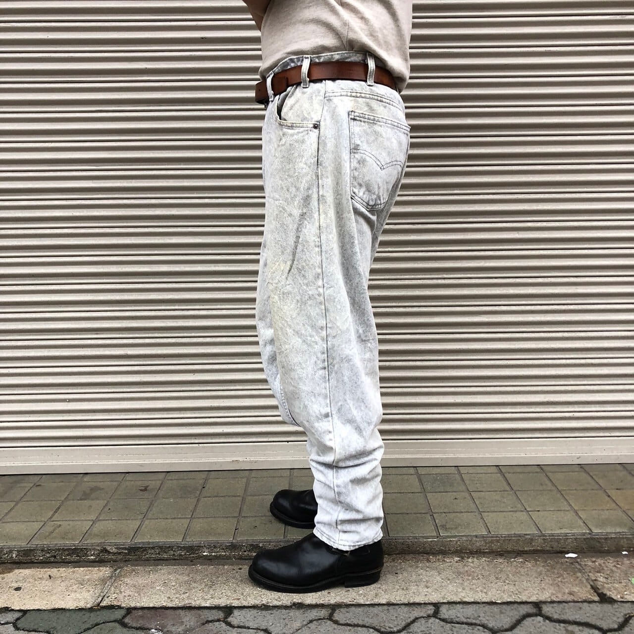90s Levi's 40550ブラックデニム グレー ヴィンテージ 先染め 90s Levi's 40550ブラックデニム グレー ヴィンテージ 先染め