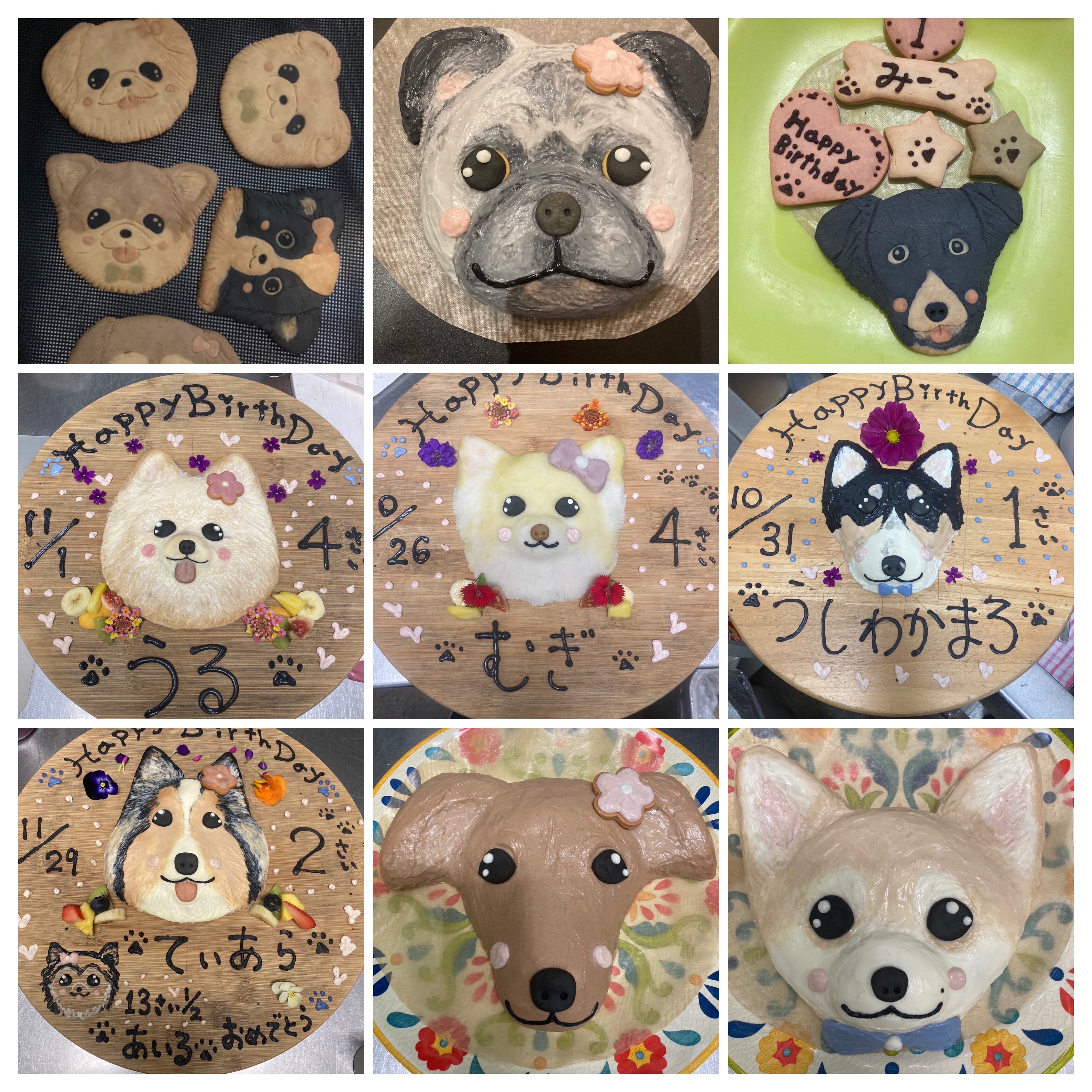 わんちゃんお誕生日お顔ケーキ | トラットリア ラノッキオ