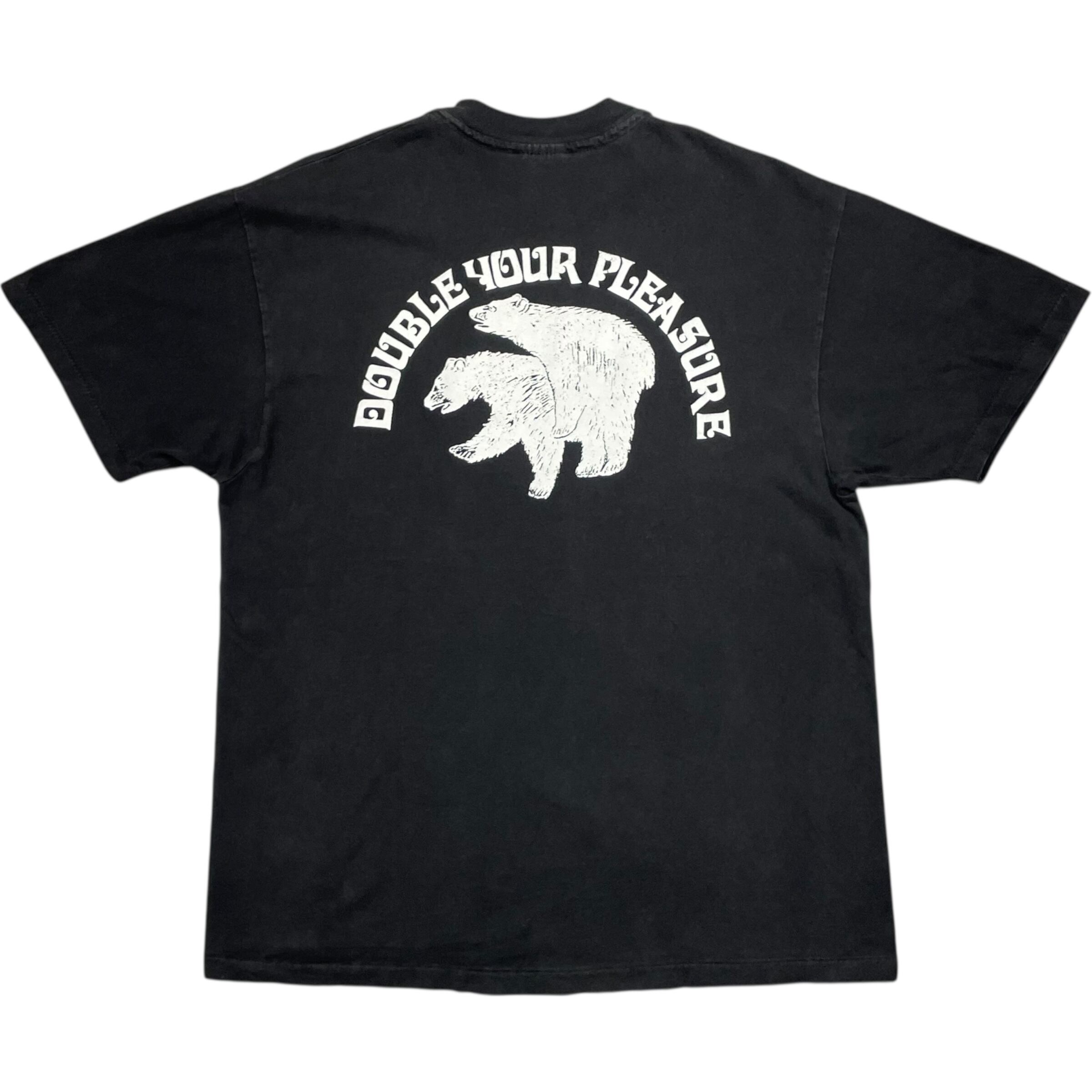 《L》 Hanes ヘインズ エロTシャツ 両面プリント 北極グマ シングルステッチ USA製 90年代 vintage no.7735