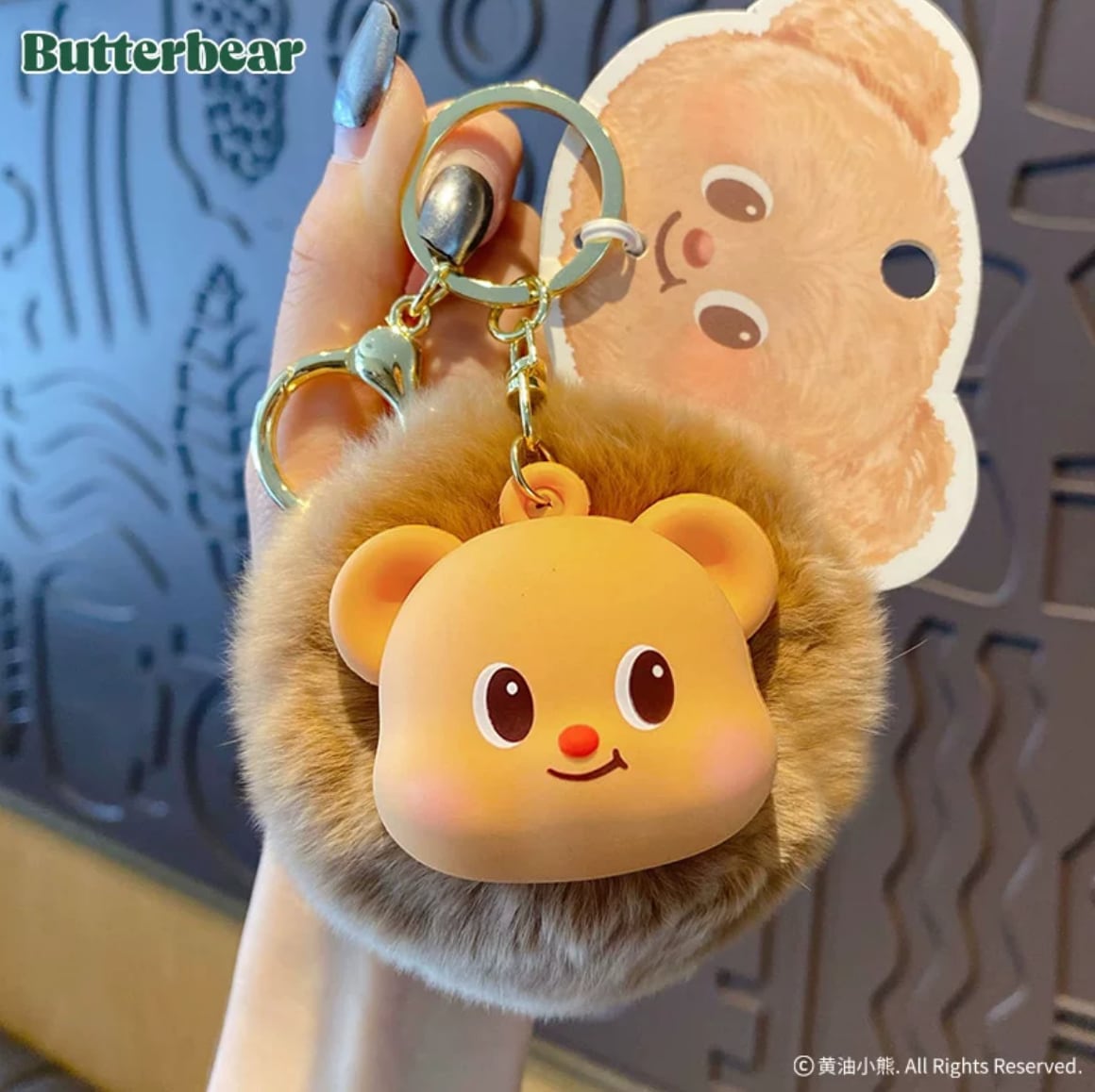 バターベア butter みじかい bear キーホルダーとバンダナセット