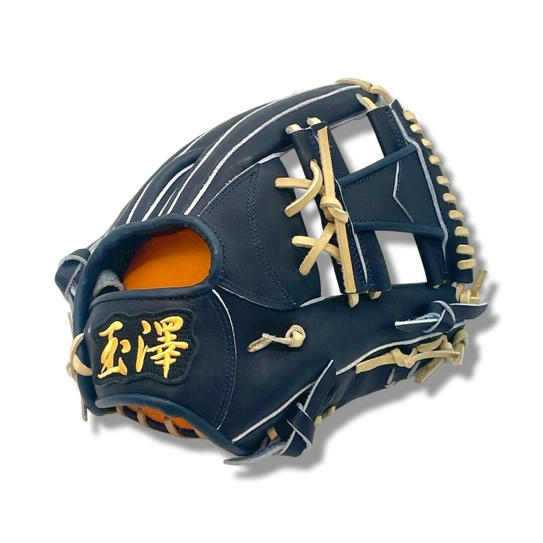 【硬式】玉澤 HERO'S 内野手グローブ HE-06N HウェブⅢ(本体:Nブラック 紐:キャメル)|タマザワ _02