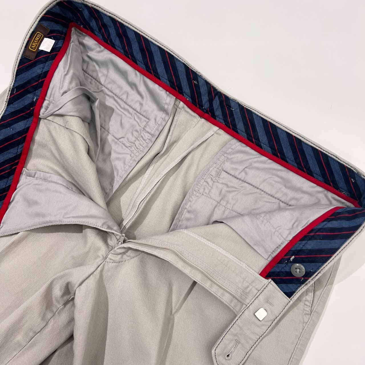 ARAMIS アラミス タック パンツ W84/ライトグレー メンズ