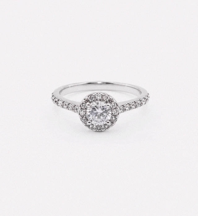 Halo promise ring