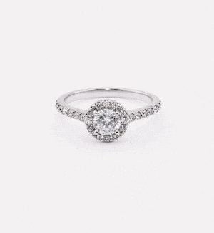 Halo promise ring