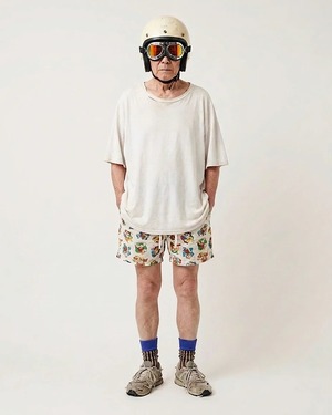 SHO WATABÉ / Cotton Needle-Out  stripes socks
