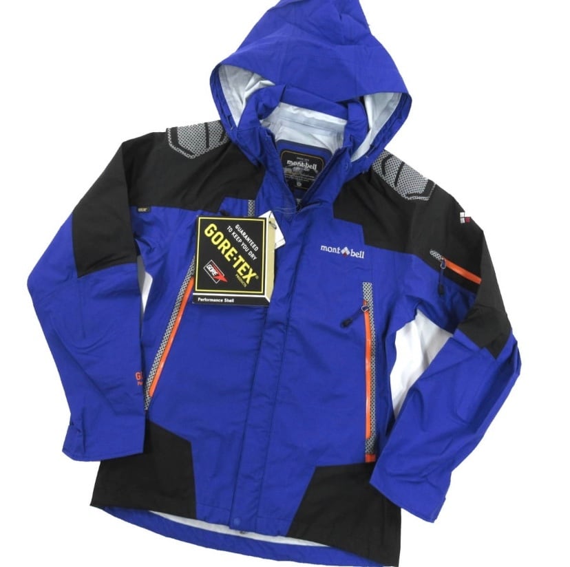 新品○mont-bell モンベル○GORE-TEX トレッキング ジャケット S 青紫 ...