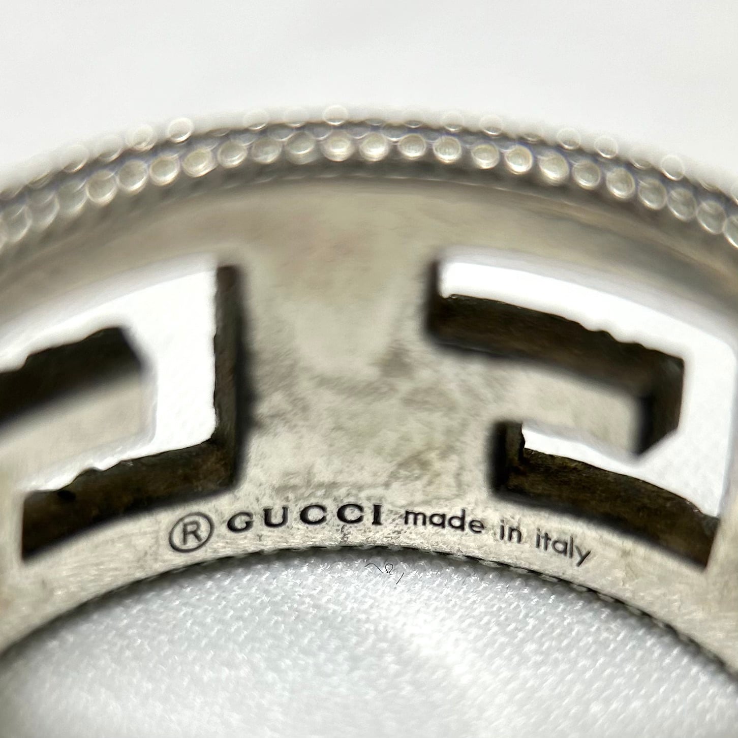 GUCCI 約21号 スクエアG リング シルバー925 グッチ | 2122 GUCCI 約21号 スクエアG リング シルバー925 グッチ | 2122