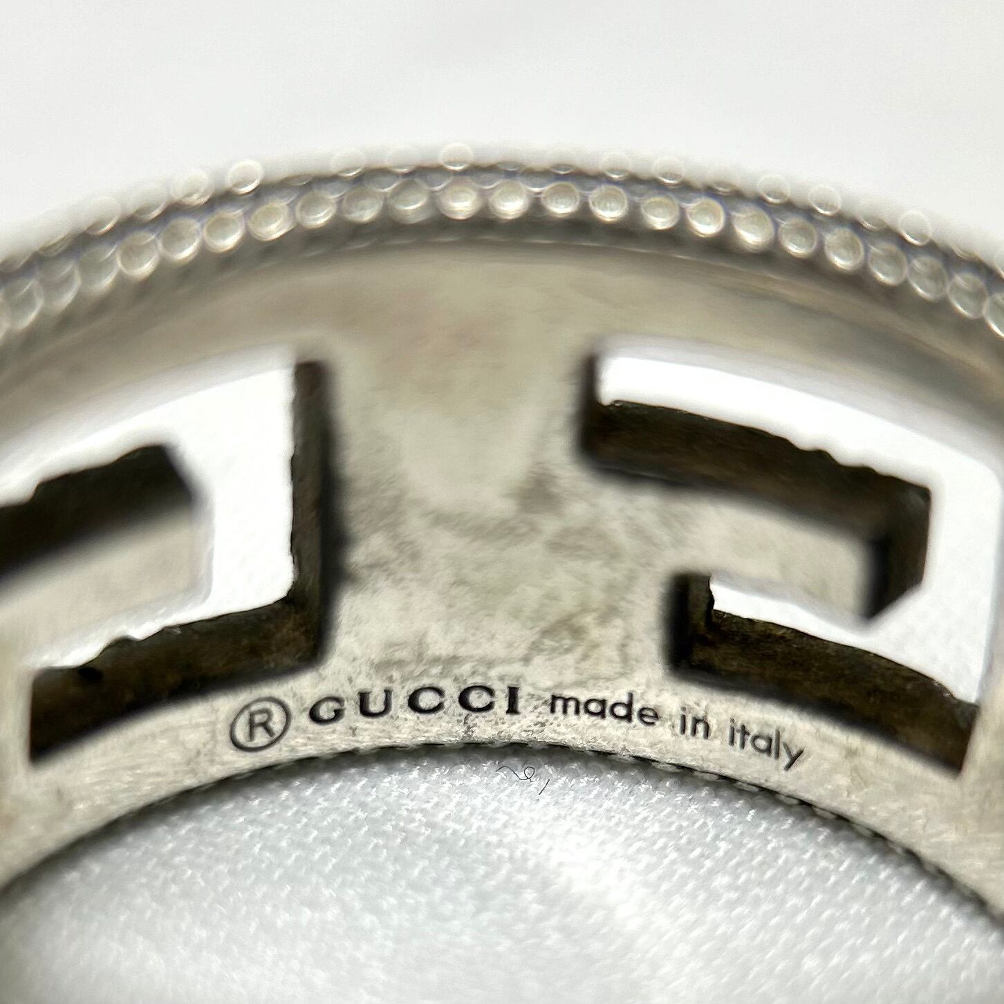 GUCCI 約21号 スクエアG リング シルバー925 グッチ | 2122