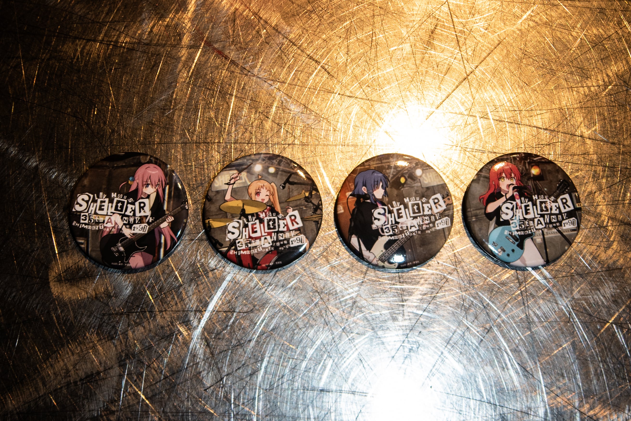 受注生産】SHELTER 35th×はまじあき描き下ろし 缶バッジ4個セット