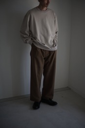 itochi【予約item】 - San Joaquin cotton sweat pullover / black