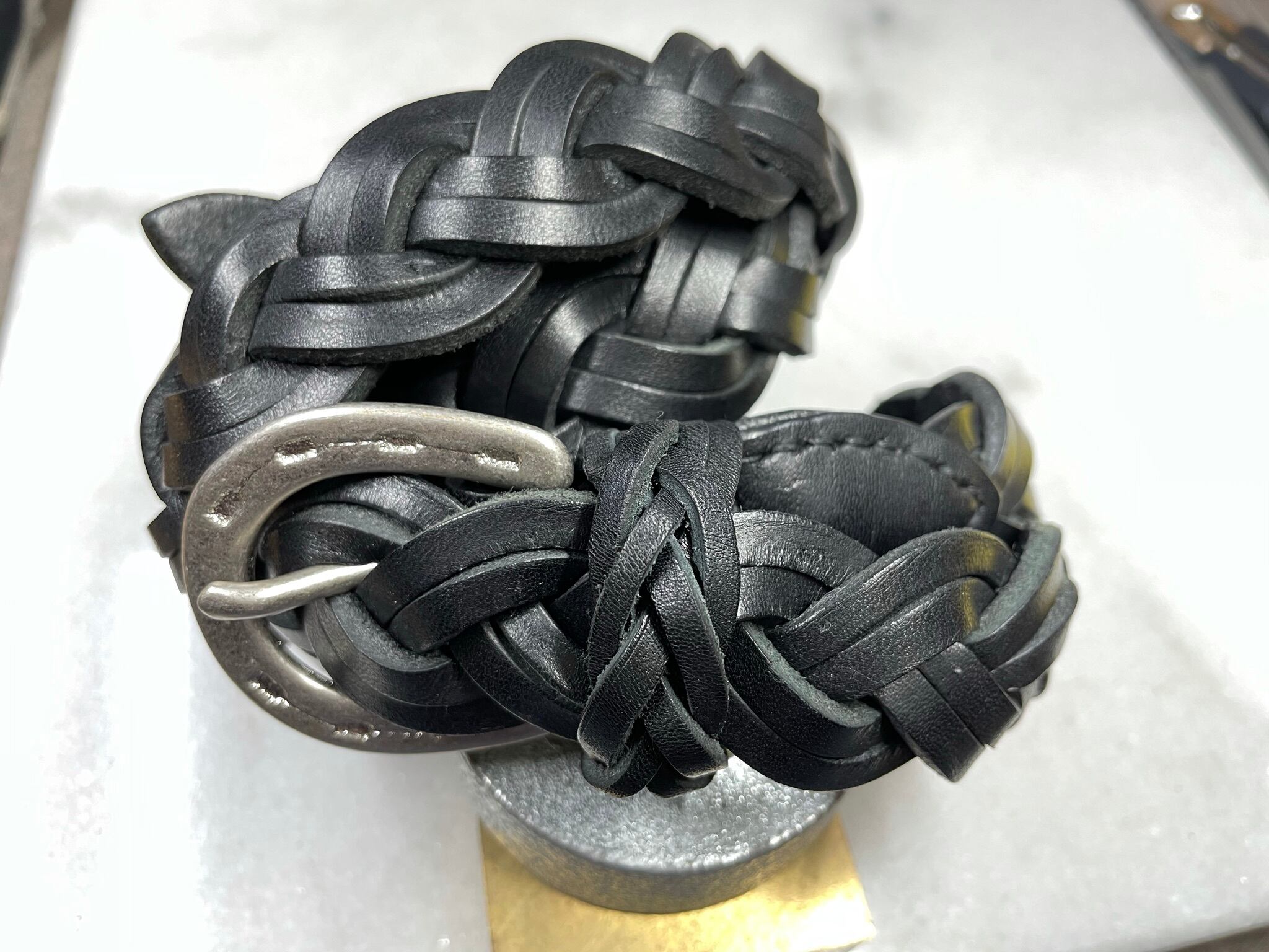 エムエークロス m.a+ レザー ベルト 925 編み込み メッシュベルト エムエークロス m.a+ レザー ベルト 925 編み込み メッシュベルト