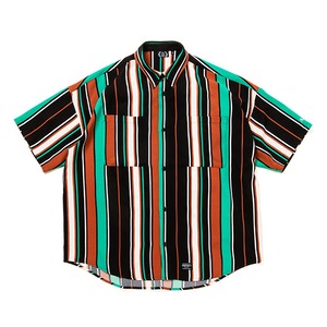 fourthirty 430 S/S DRP STRIPE BIG SHIRTS Mサイズ