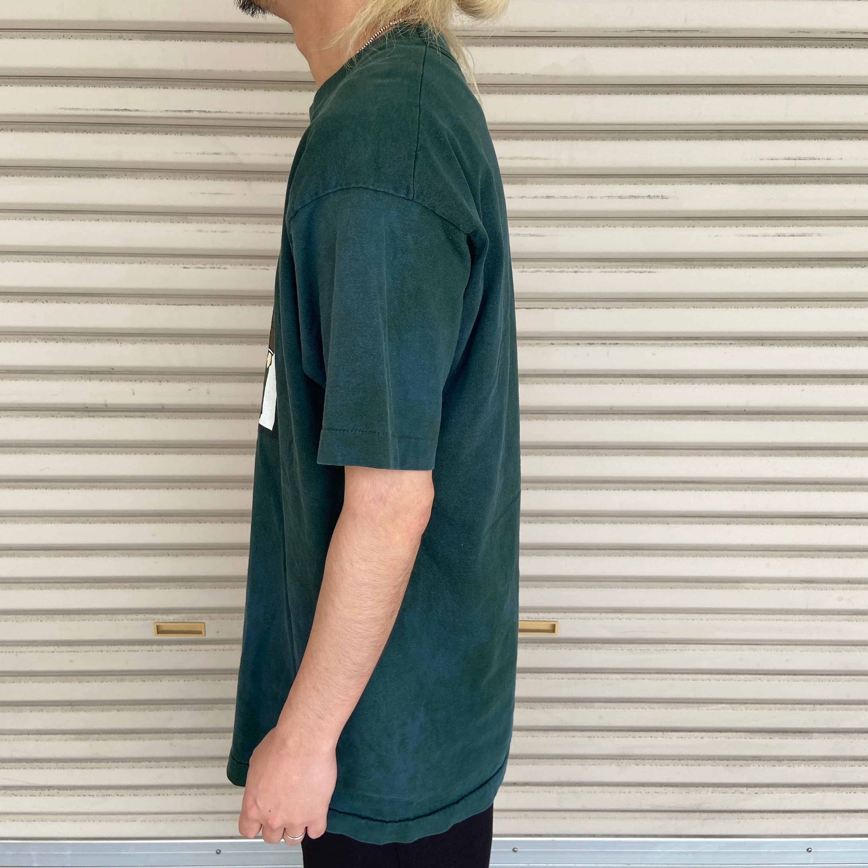 90s USA製 ヘルメット バンドTシャツ バンt エイリアン 緑 L | 古着屋 Uan