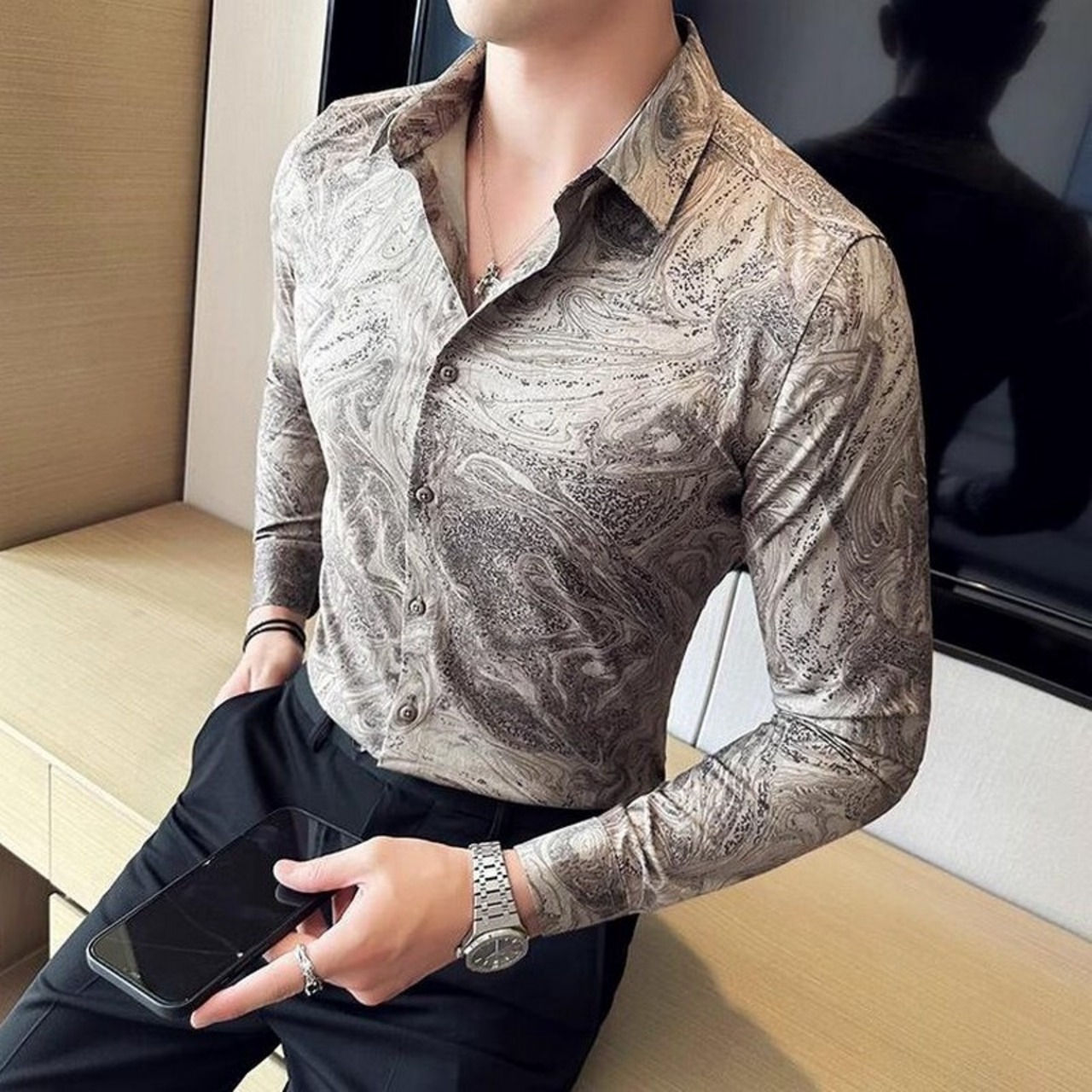 printed shirt tops 00173