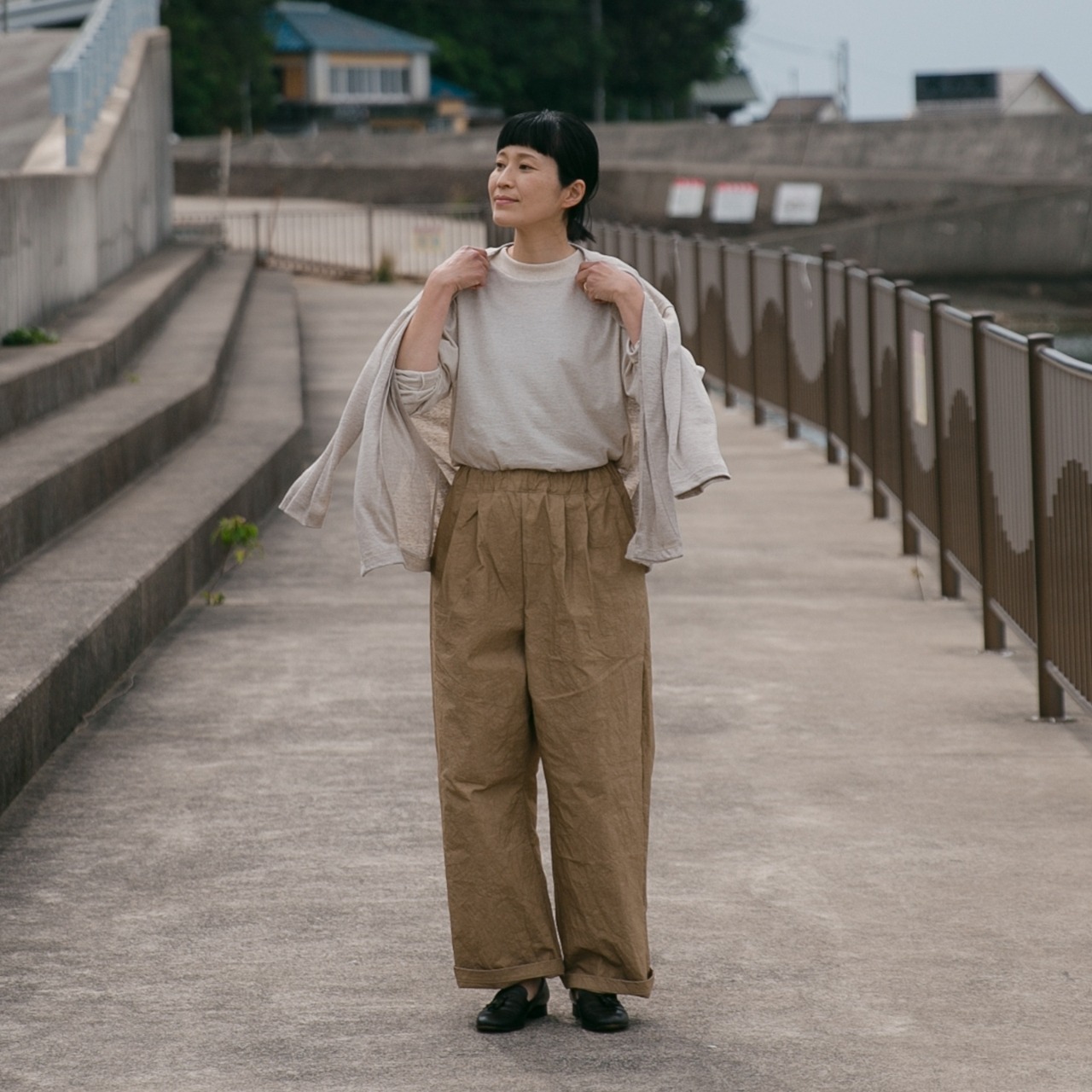 MUYA　セミワイドパンツ