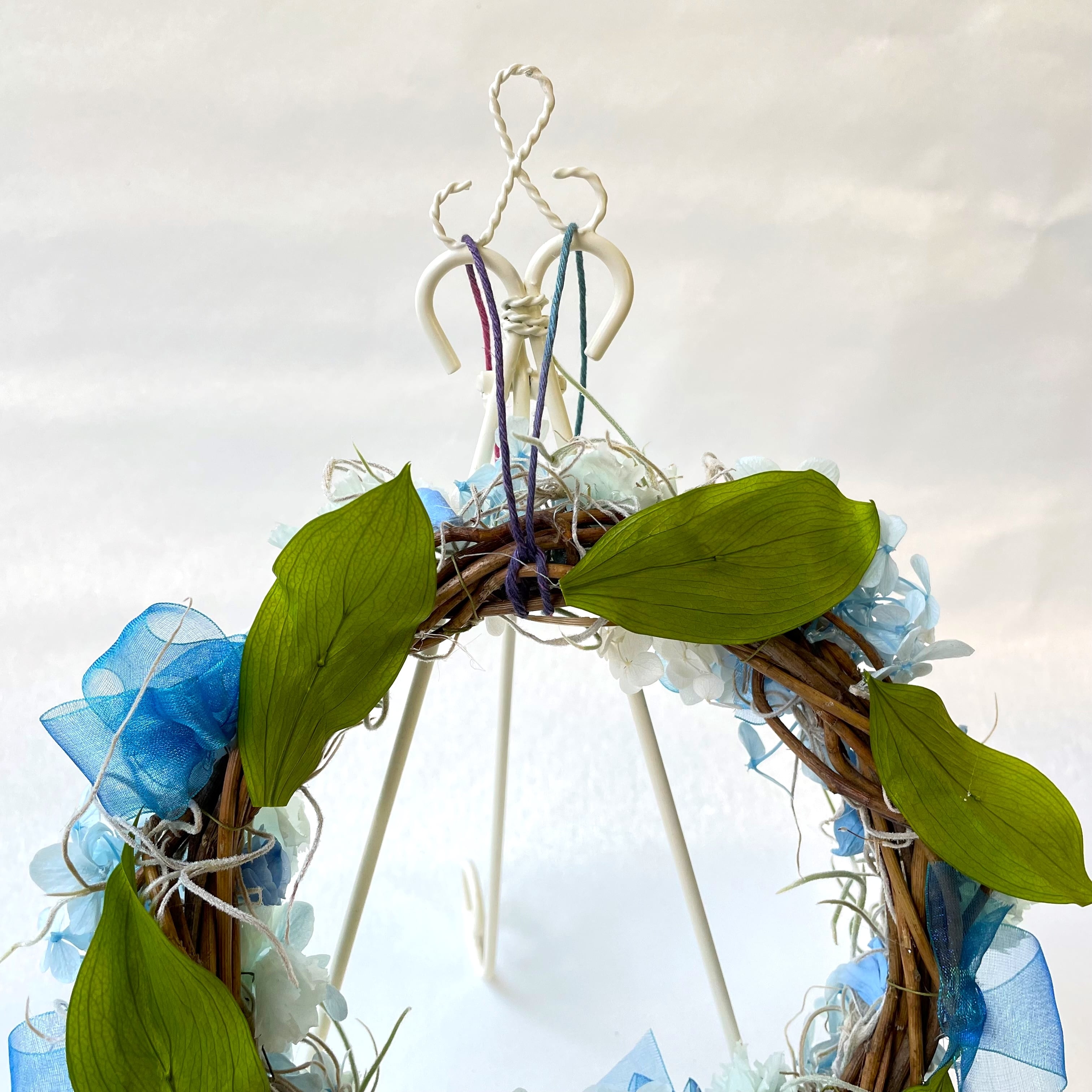 ≪送料無料≫紫陽花のプリザーブドフラワーリース | nemurihana