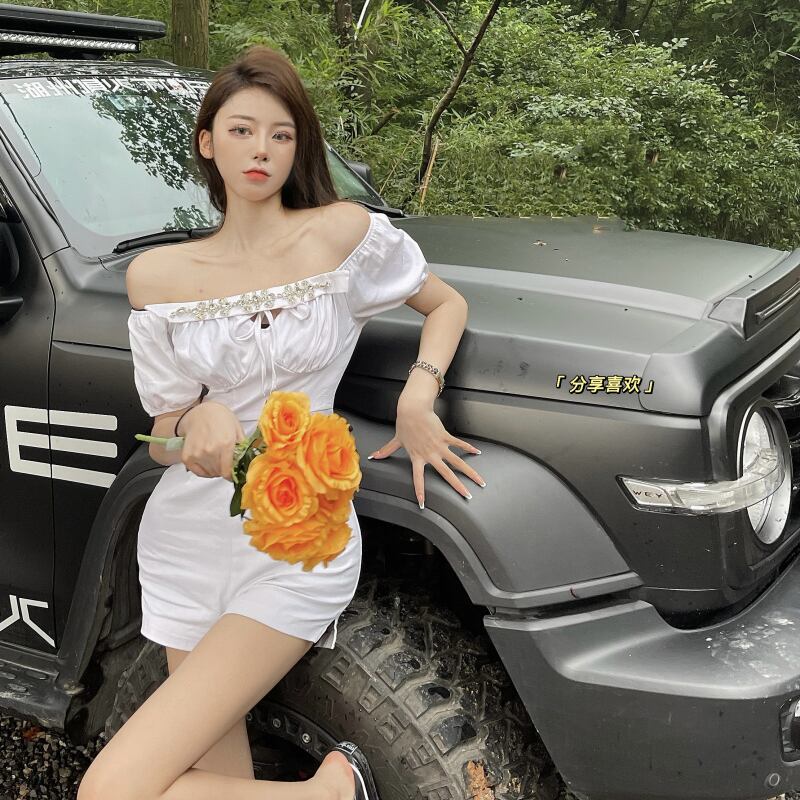 ジャンプスーツ オールインワン サマースタイルカラーカジュアルレディース 夏物 ドラファッションホール5910057690