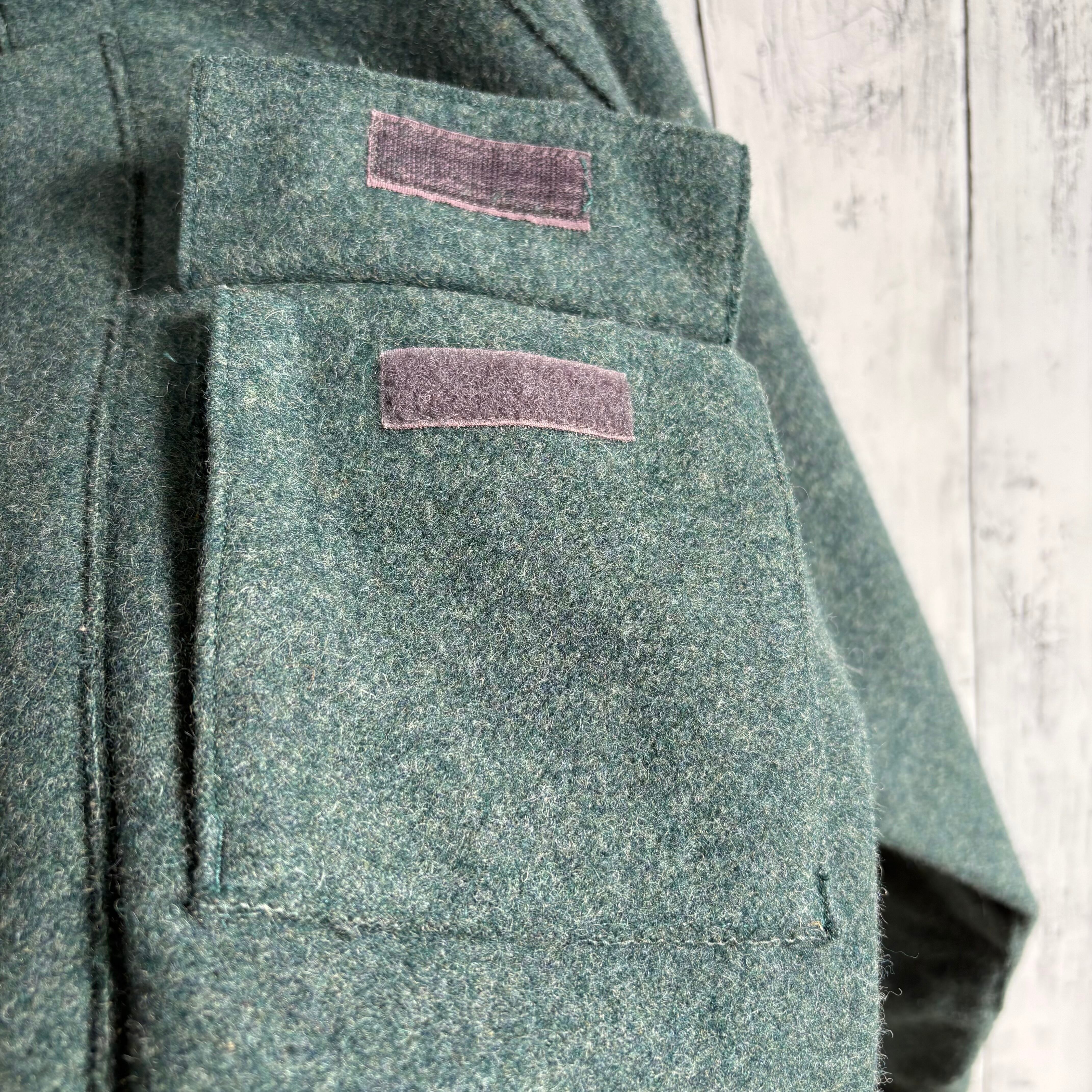 90's グリーンエッジ stone  ウールコート XL 90s ヴィンテージ STONE ISLAND ウールジャケット ストーンアイランド