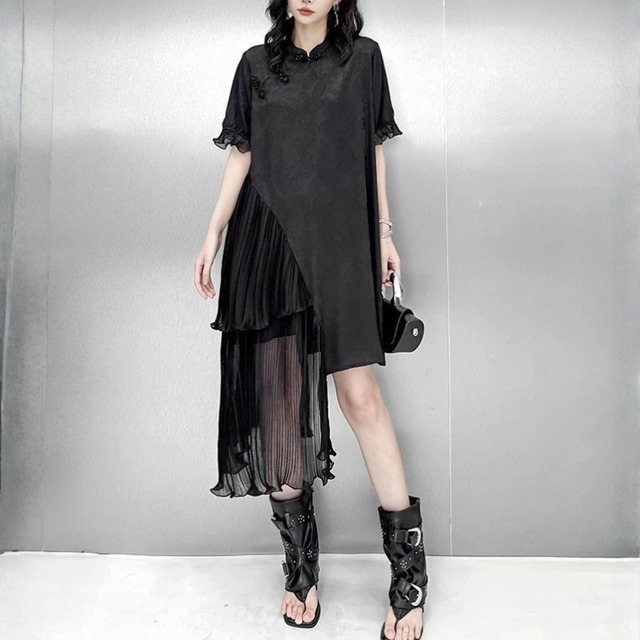 Shadowveil layered sheer dress C1217