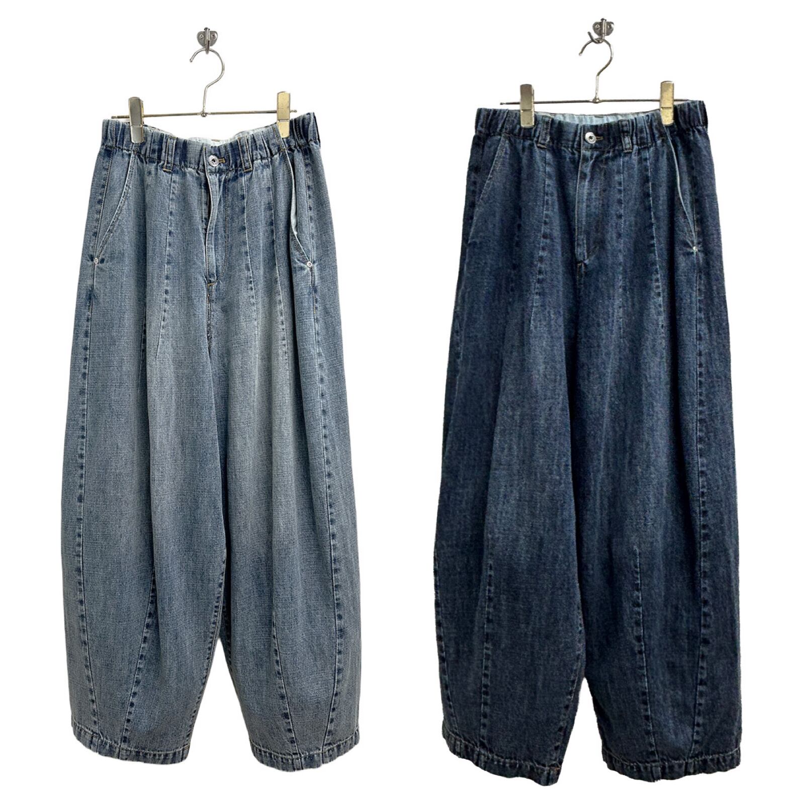 ayane【予約】麻混デニムバレルレッグパンツ(N) | whispermusee