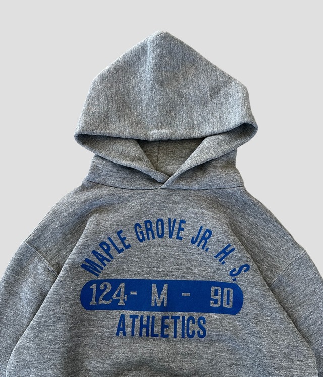 -Russell Athletic- Vintage 80s M MAPLE GROVE JR. H.S. Hoodie made in USA
