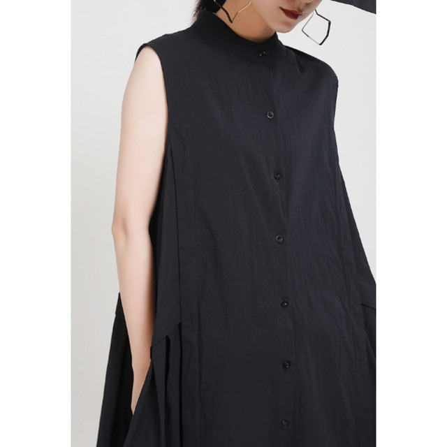 Sleeveless long dress C0319