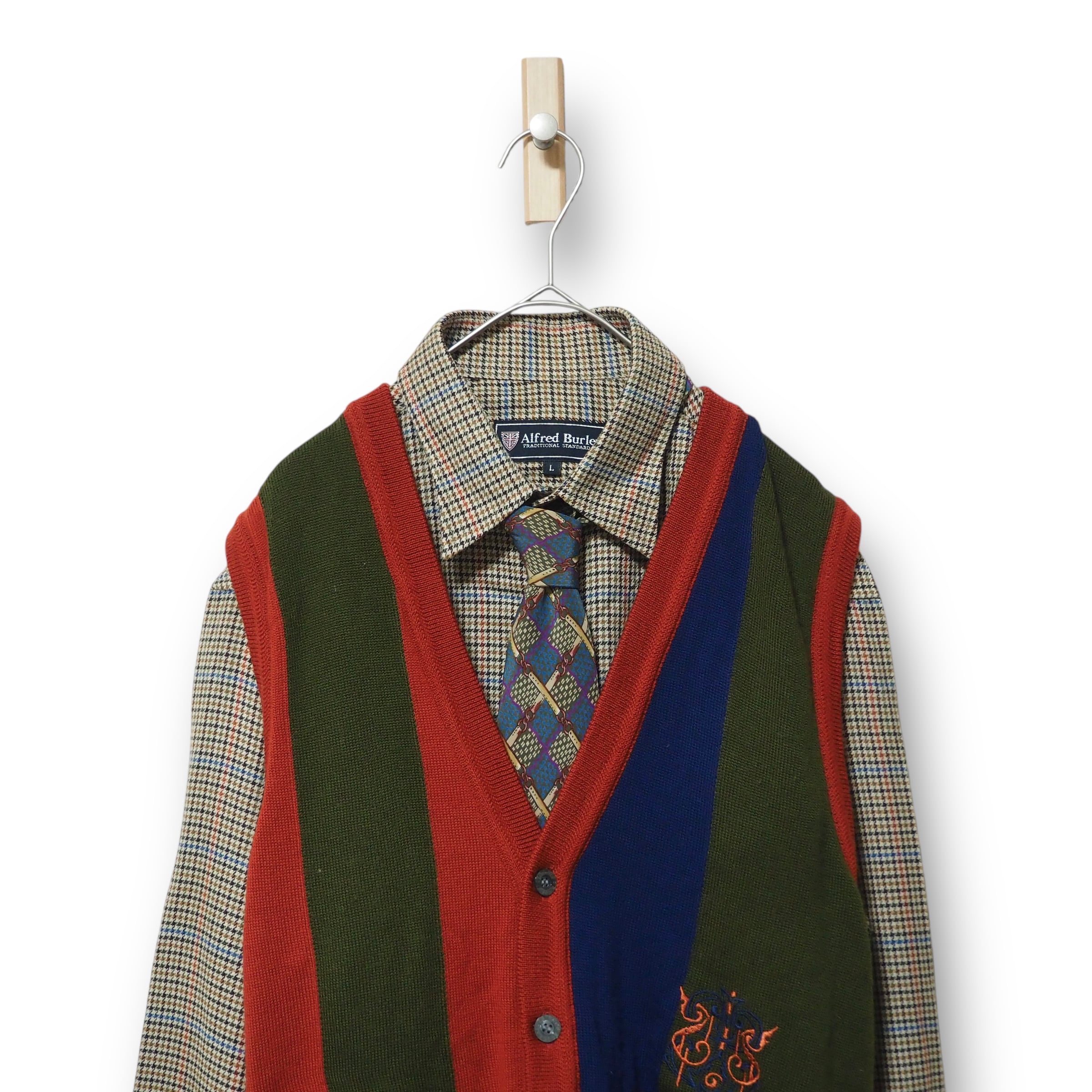 【VINTAGE】ネクタイシャツ+ベスト