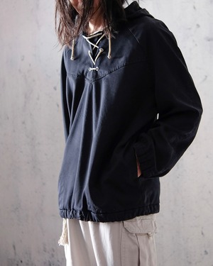 lace up anorak parker