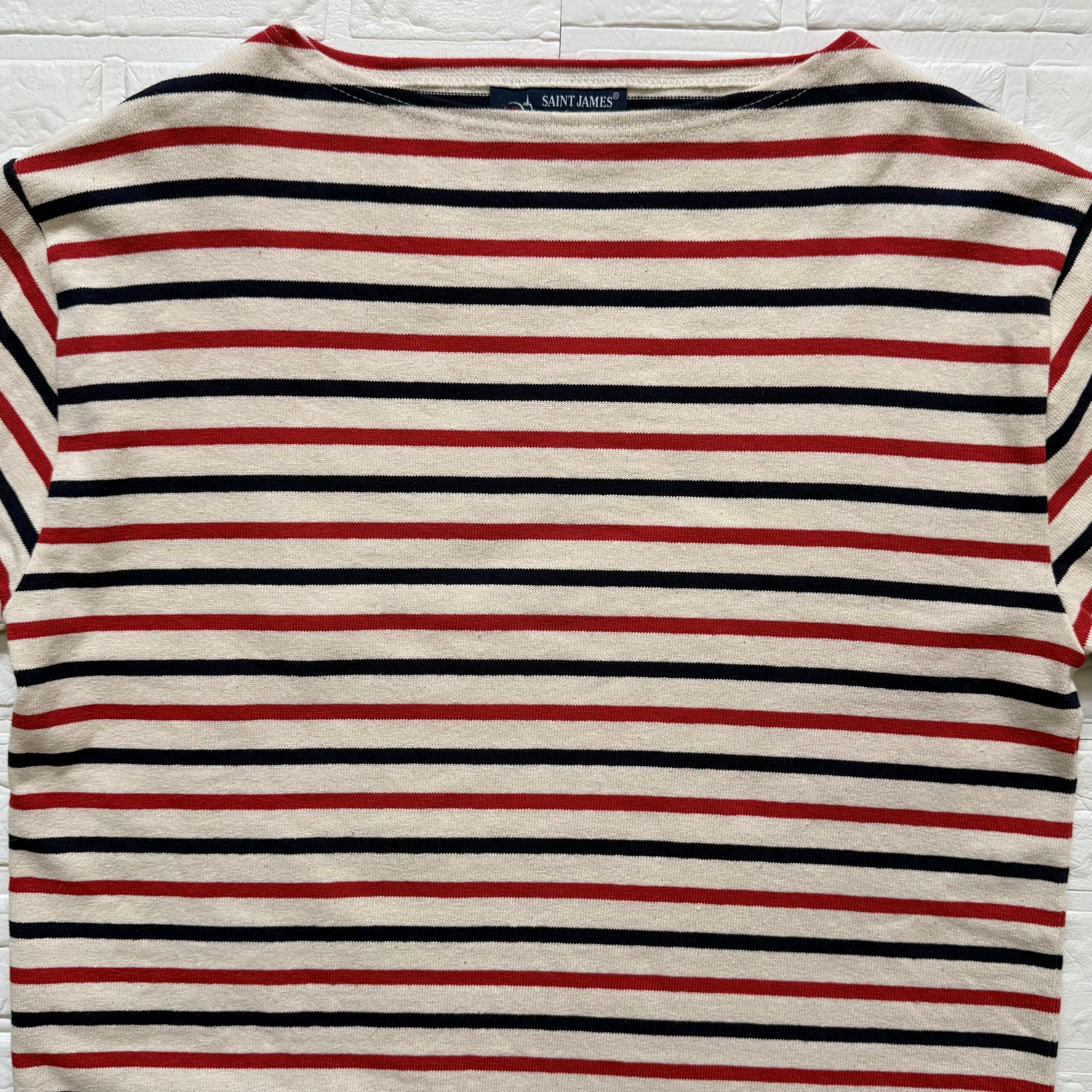 SAINT JAMES フランス製 OUESSANT TRI トリコロールボーダー ボート