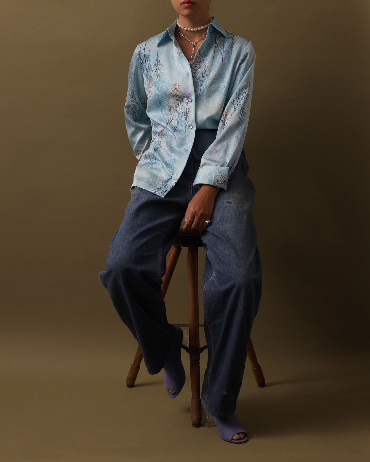 1980's Lanvin / Printed Shirt