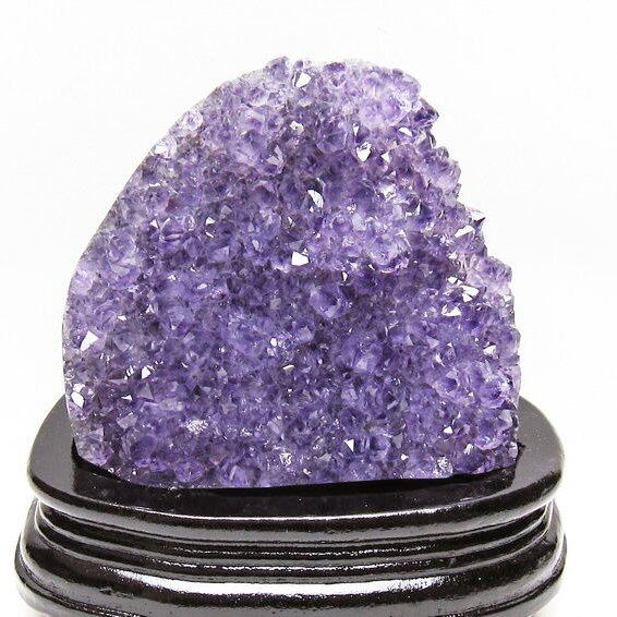 1Kg アメジスト クラスター ウルグアイ産 原石 amethyst 一点物 台座付属 182-7984