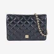 美品】GIVENCHY キルティングレザーチェーンショルダーバッグ ブラック