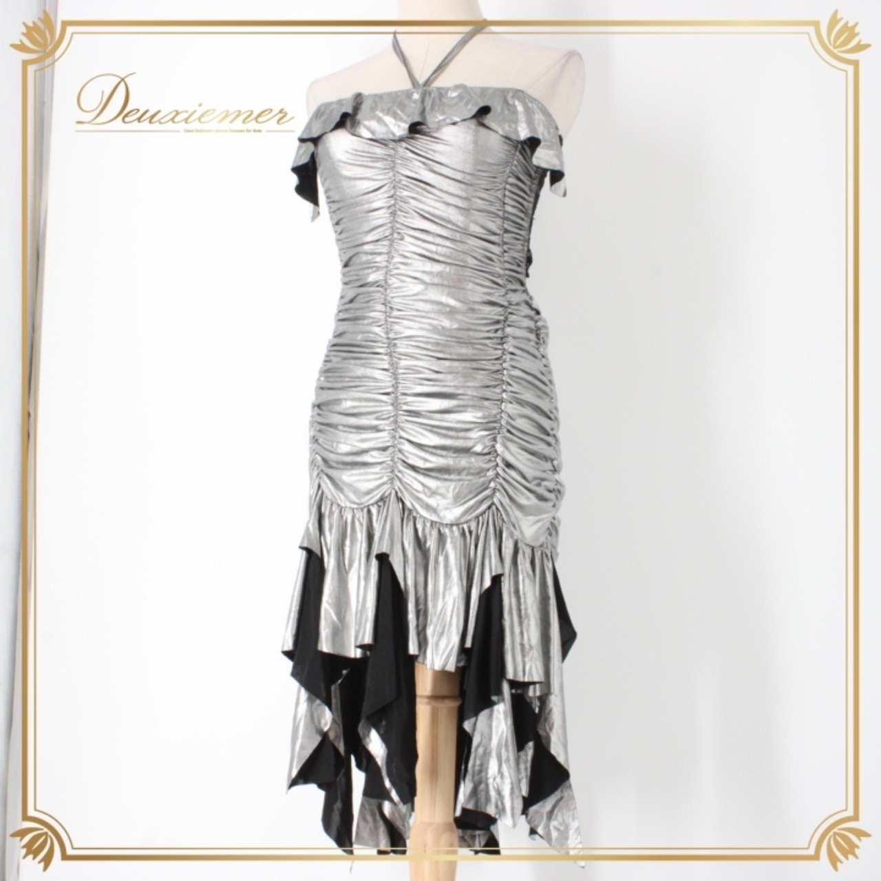 社交ダンス 衣装 ラテン ドレス ワンピース パーティドレス レディース シルバー系 ブラック系 レース Leirena レイリーナ ステージ衣装 ショートドレス カラフル 衣装 雰囲気変わる 踊りやすい パーティー コスチューム 可愛い セクシー ヒップライン 引き立つ 光沢感 伸縮性ポリエステル 体型カバー おしゃれ デザイン 舞台服 夏用 冬用 クリスマス お祝い