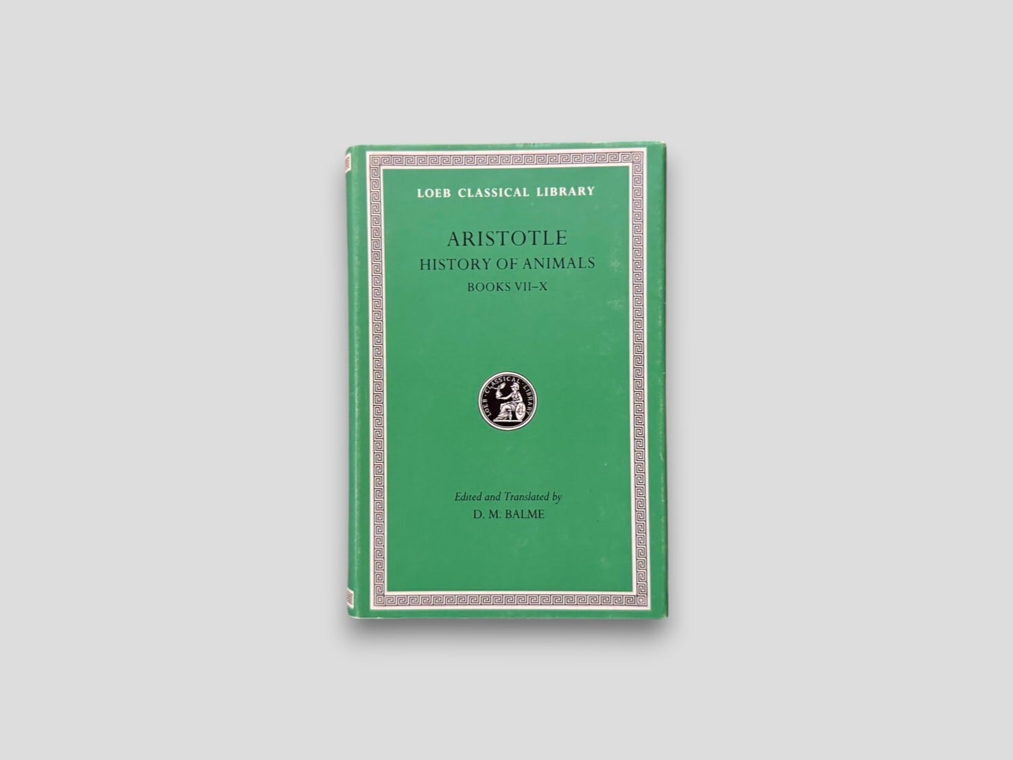 SCT040】【Loeb Classical Library】Aristotle, Historia Animalium