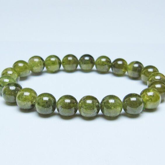 ツァボライト ブレスレット 9mm 一点物 おまかせ便 111-49827