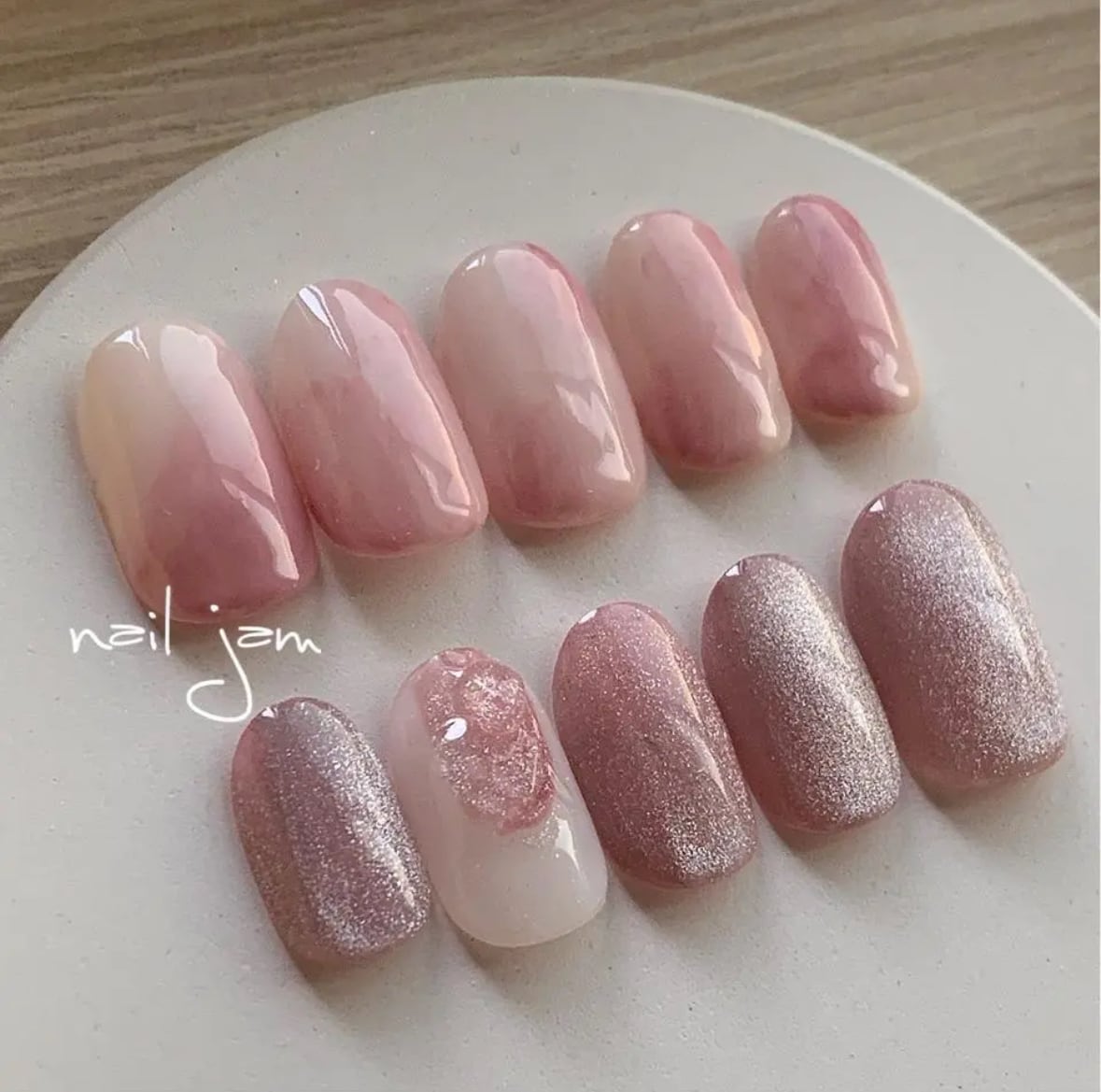 juicy peach 【ジューシー桃ネイル No.022】 | nail jam ネイルチップ