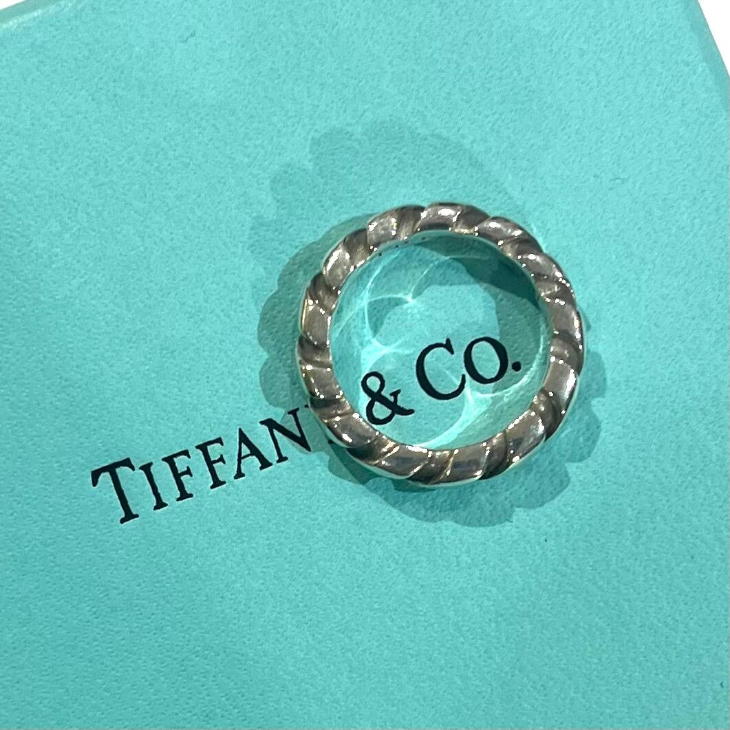 TIFFANY&CO】2212 立体ツイスト ロープ ねじりリング 12号