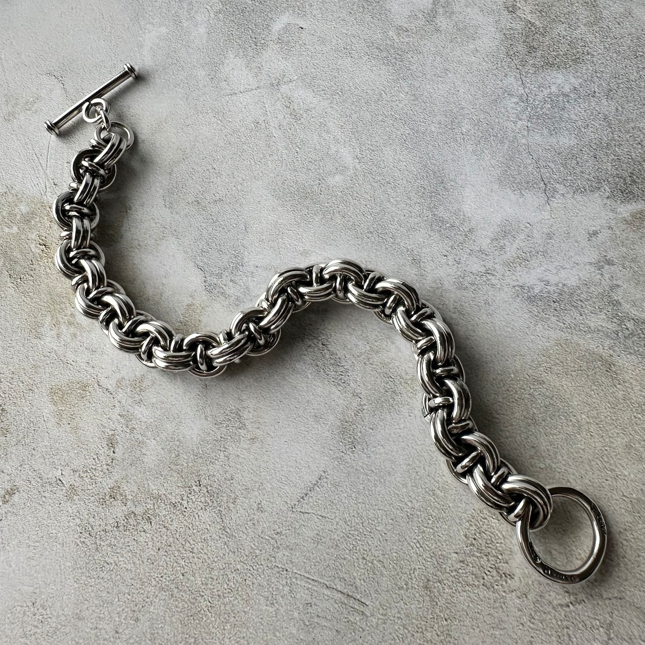 Vintage Heavy Chain Bracelet Silver 925  Made in Mexico